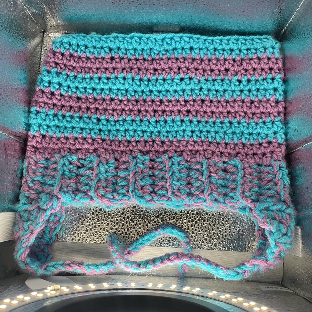 Cat beanie crochet made by me price can be negotiable